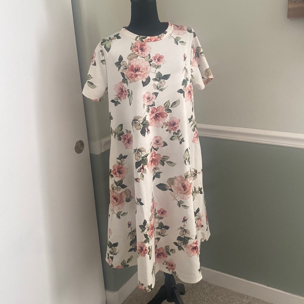 White Floral Dress